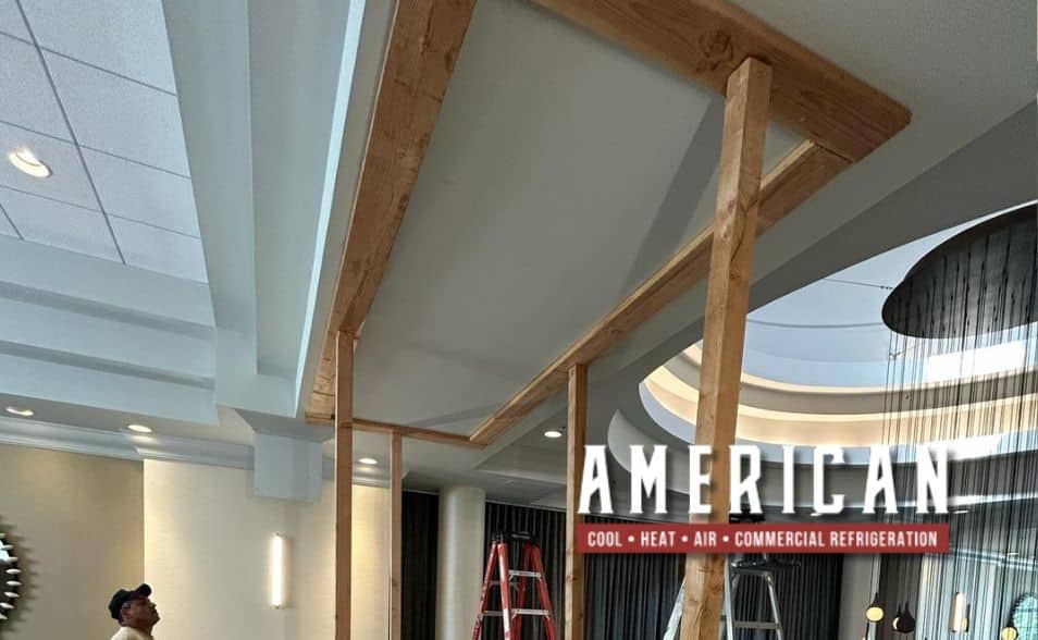 Ceiling Rework Hvac Installation Progress At Hyatt Indian Wells
