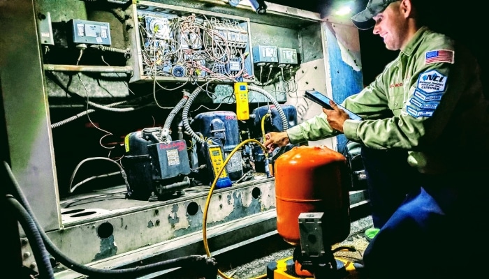 Emergency Commercial Refrigeration Repair Night Shot