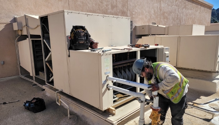 Finishing Up Commercial Hvac Installation